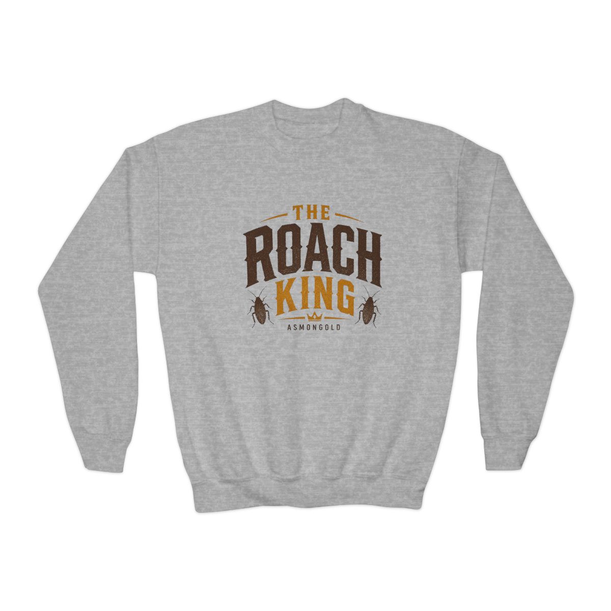 Asmongold "The Roach King" Kids Crewneck